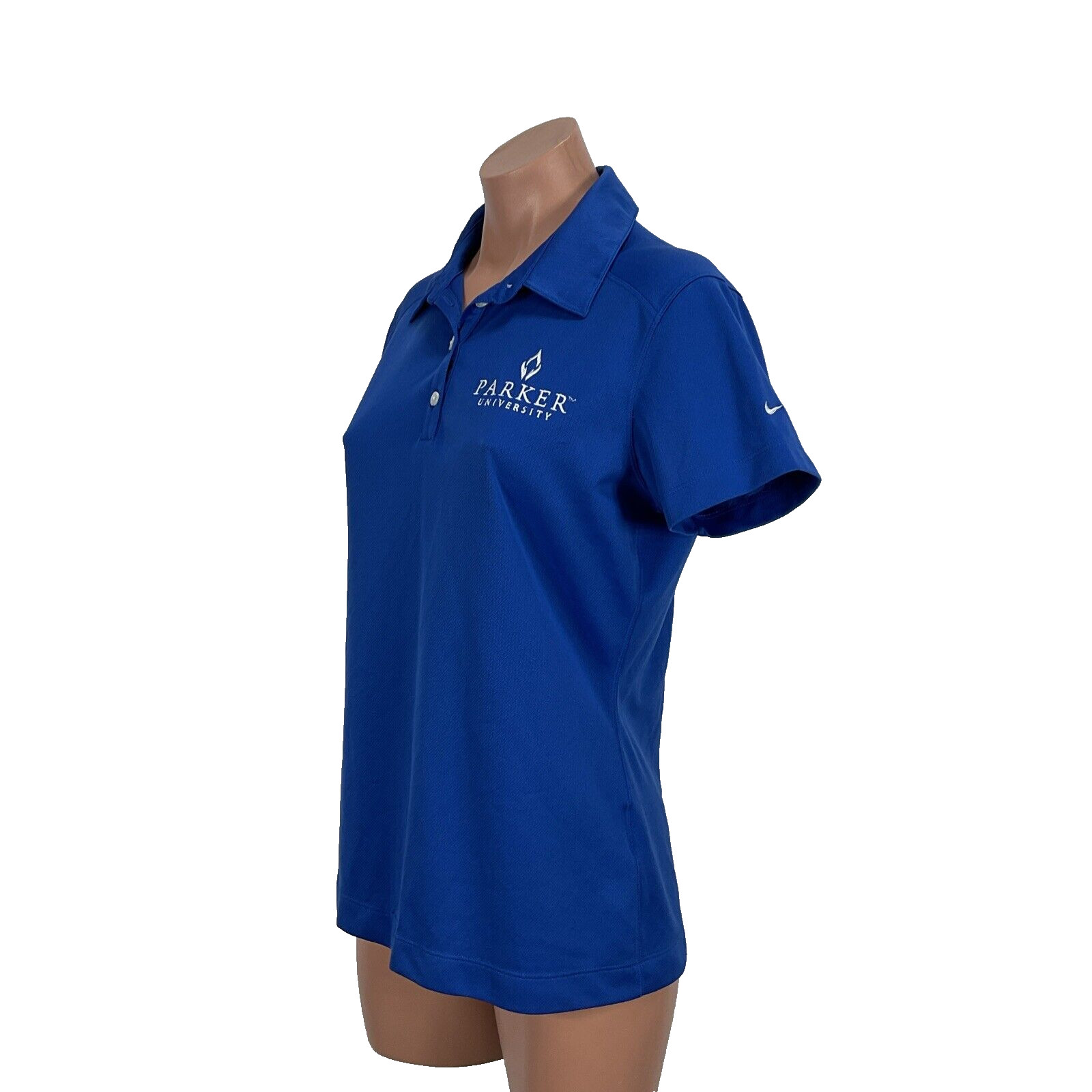 Nike Golf Dri-Fit Polo Shirt Womens M Parker University Bright Blue