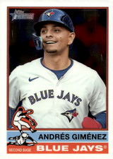 2025 Topps Heritage Chrome - #387 Andres Gimenez Blue Jays