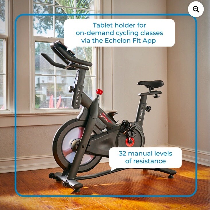 Echelon Fit Stationary Bike For Peloton App Indoor Bike Stationary