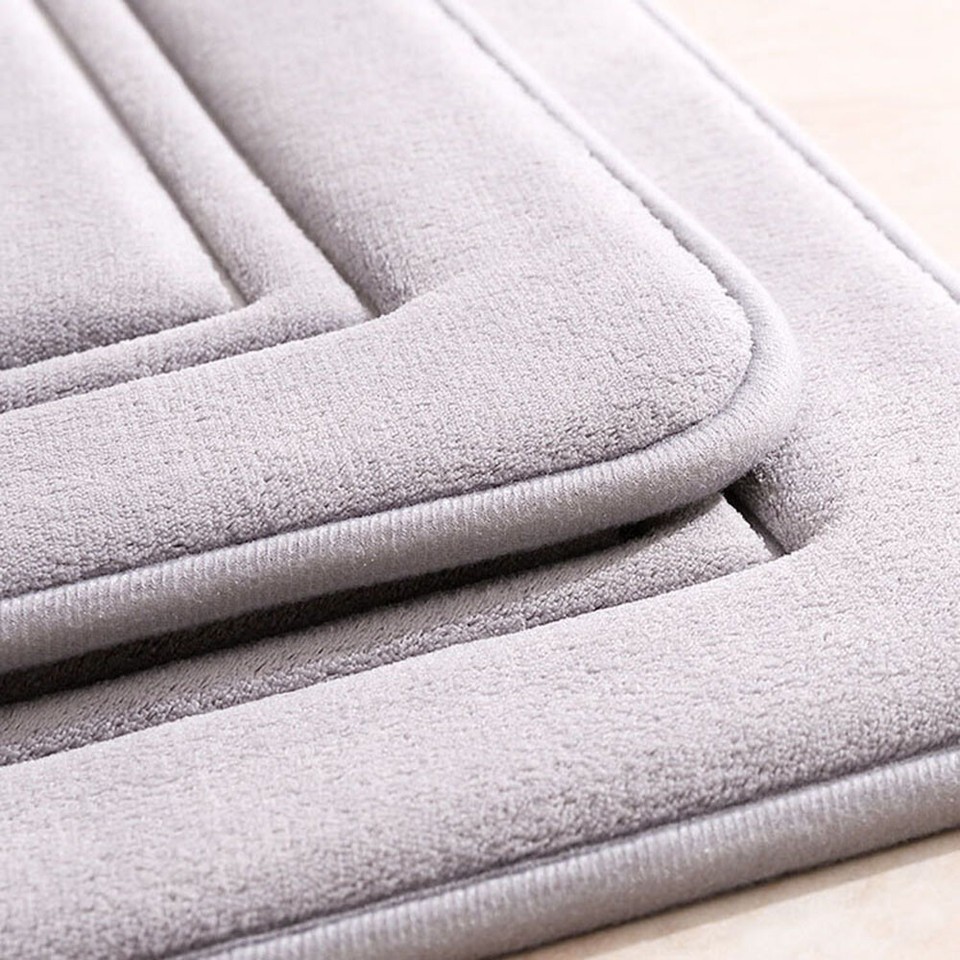Memory Foam Bathroom Rug Super Absorbent Bath Mat Soft Thick Bathroom