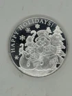 2024 Happy Holidays Snowman 1oz .999 Silver Art Round I Flip