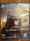 Assassin's Creed Mirage Deluxe Edition Sony PlayStation 4 PS4 BRAND NEW SEALED