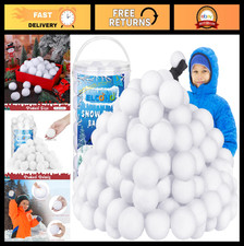 200 Pcs 2" Fake Snowballs - Artificial Snow for Winter Games  Xmas Parties