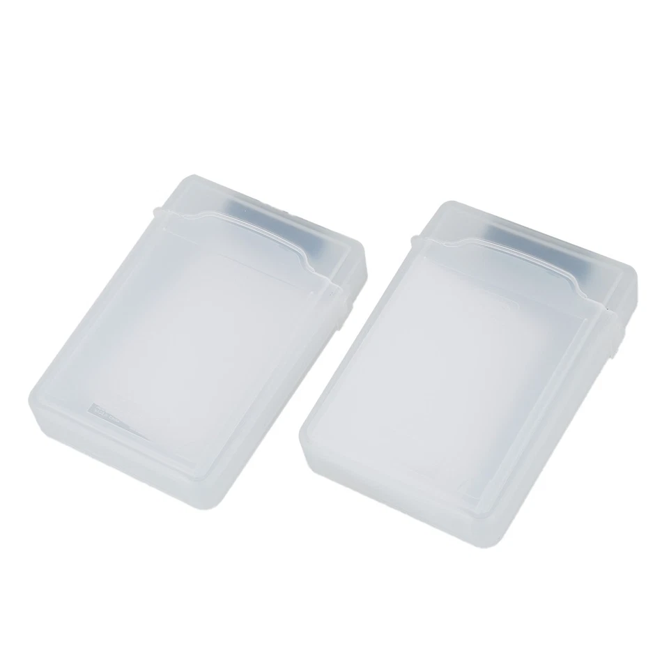 2 packs Clear 3.5 INCH HDD Hard Drive Storage Case N7M59253