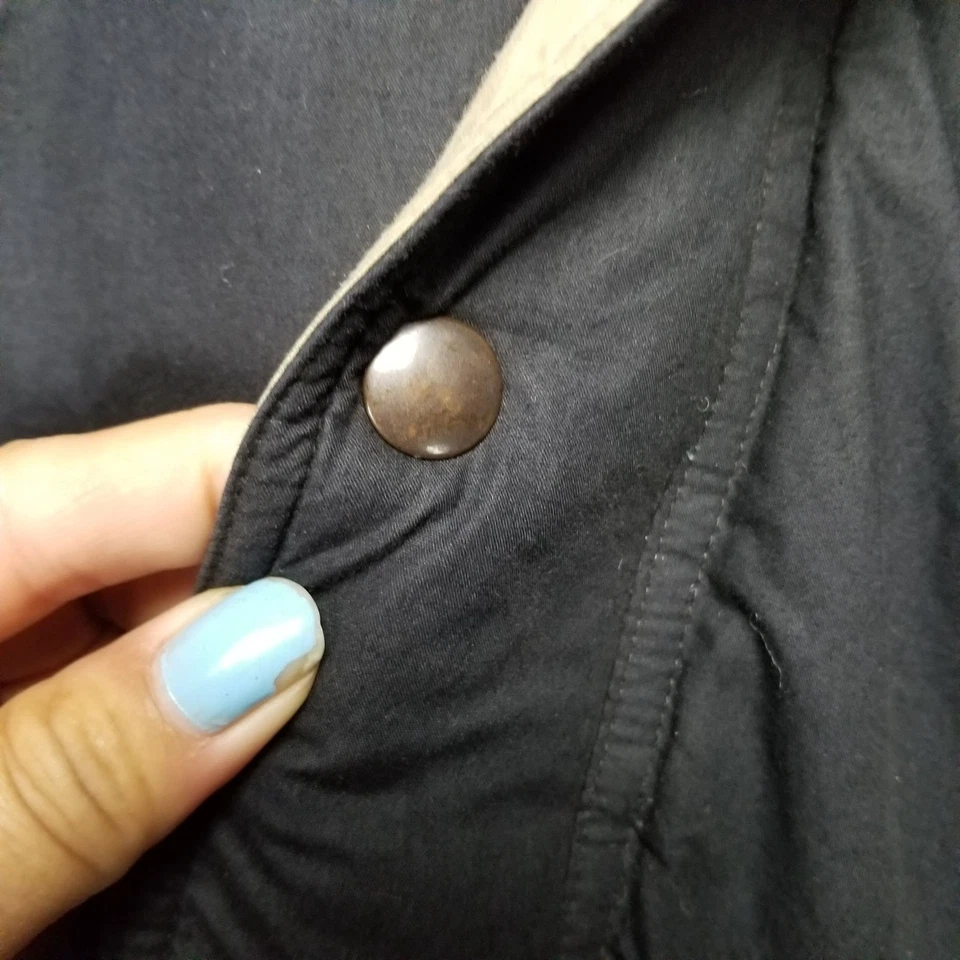 Chaqueta Penfield Para Hombre Mediana Negra Aislamiento Parka con Capucha Foto 3 de 4