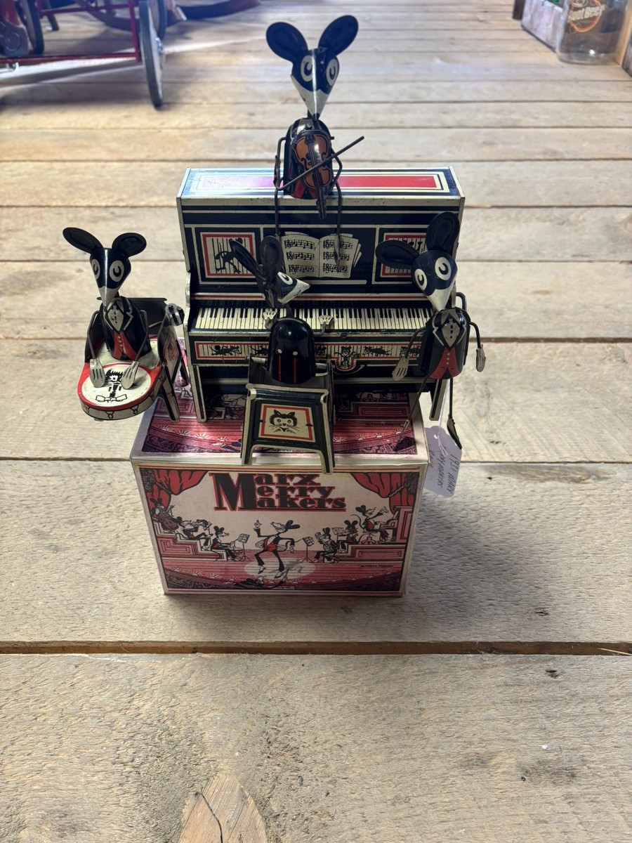 きーままーまー1970’s Insty-Prints ビンテージ貯金箱 LOUIS MARX & CO. ANTIQUE RARE TIN LITHO WIND-UP MERRY MAKERS BAND