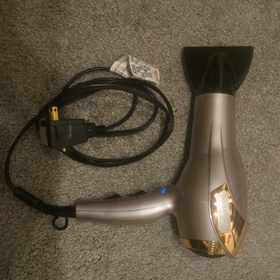 Conair Infiniti Pro Standard Hair Dryer Gold/Black w/ Concentrator Nozzle