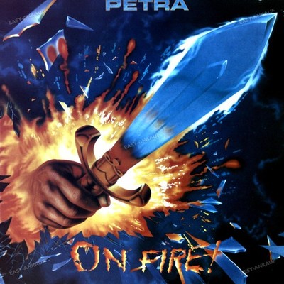 Petra - On Fire! UK & Europe LP 1988 + Insert (VG+/VG) '.*