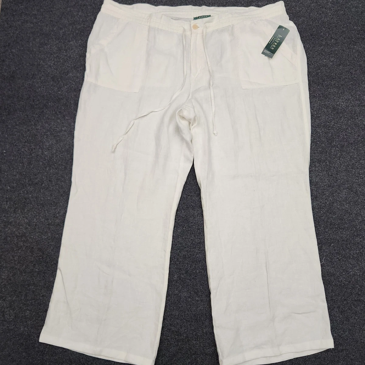 Lauren Ralph Lauren White Linen Pants for Women for sale | eBay