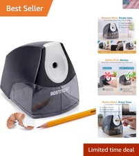 Office Electric Pencil Sharpener for Classroom Desk Use, Heavy-Duty Stall-F...