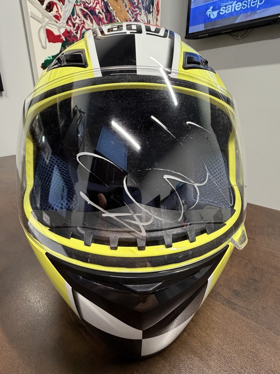 VALENTINO ROSSI #46 Fiat Yamaha Team Signed Helmet 1:1 Full Scale