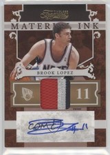 2010-11 Timeless Treasures Material Ink Prime 5/10 Brook Lopez #5 Auto 0b9