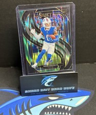 2024 Panini Select Keon Coleman #153 Premier Black and Green Prizm Shock RC