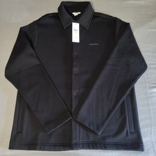 Calvin Klein Black Button Up Jacket Mens Medium MSRP 99