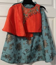 Readymade Indian Girl lehenga choli party wear eid/Diwali designer dress Size 22