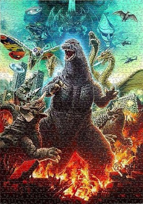 I Love King of the Godzilla 1000 Piece Jigsaw Puzzles, Perfect Gift Idea.