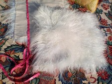 Real Genuine Mongolian Tibetan Lamb Fur Natural Tibet Pillow Cushion Cover