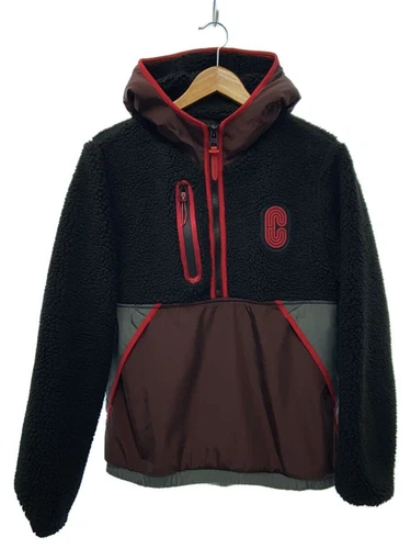 Giacca pile mezza zip Coach altra S poliestere nero 6601 usata