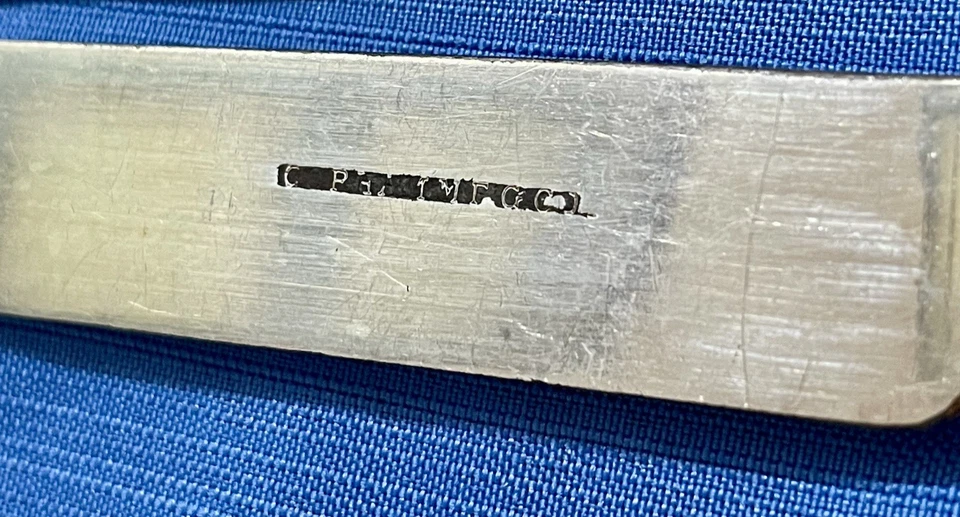 Cuchillo de Cena Gorham Cluny Plata Esterlina 105/8" Romo Hueco con Refuerzo Original Foto 3 de 4