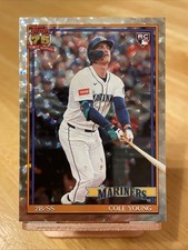 2026 Topps Series 1 - Cole Young #T91-98 - 1991 Crackle Parallel RC - Mariners