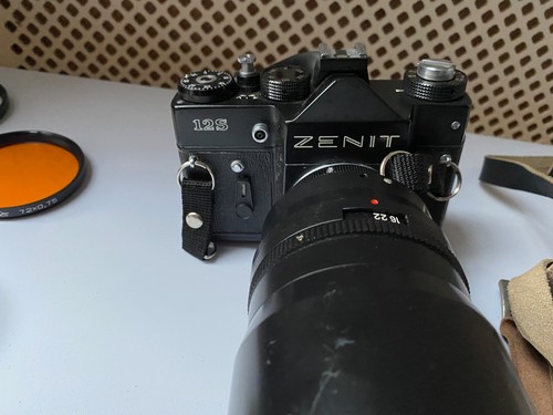 Zenit 12S + FS12 Photo Sniper Kit Vintage 35mm SLR Film Camera USSR / Soviet - Imagen 9 de 16