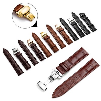 For Samsung Galaxy Watch 3 4 5 6 40/44/42/46/43/47mm Genuine Leather Strap Band