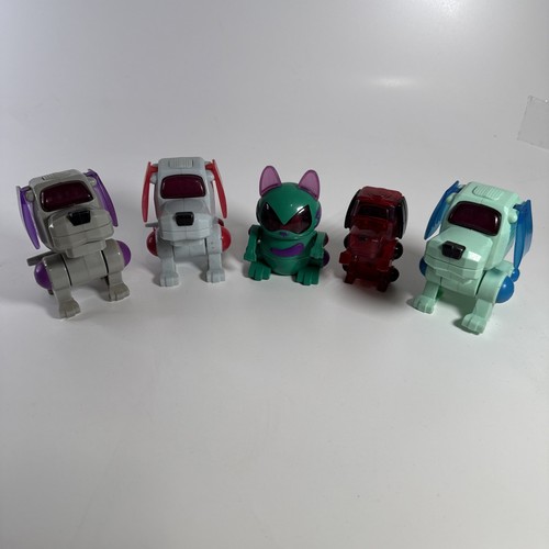 McDonalds Sega Robo Chi Haustiere 5 Stück Katze Hund Happy Meal Spielzeug 2000 Jahre LESEN