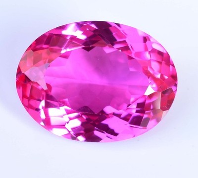 Natürlich Mogok Pink Rubin 36.05 Karat Ovaler Schliff Zertifiziert Makellos Lose
