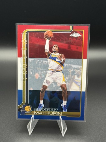 2025-26 Topps Chrome Update NBA red White & Blue Bennedict Mathurin Pacers