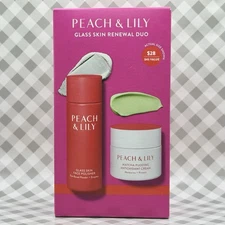Peach & Lily Glass Skin Renewal Duo Face Polisher + Matcha Pudding ••SEALED••🎁