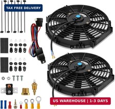 Electric Radiator Fan Dual Universal 10 Inch Radiator Cooling Fans Assembly Wt