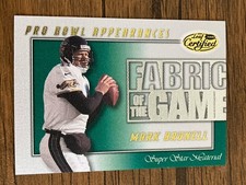 Jaguars M.  Brunell 2000 Leaf Certified Fabric of the Game #d/500-Nice Condition