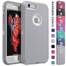 For iPhone 6 6s Plus Case Heavy Duty Shockproof Hybrid Rugged Triple Layer Cover
