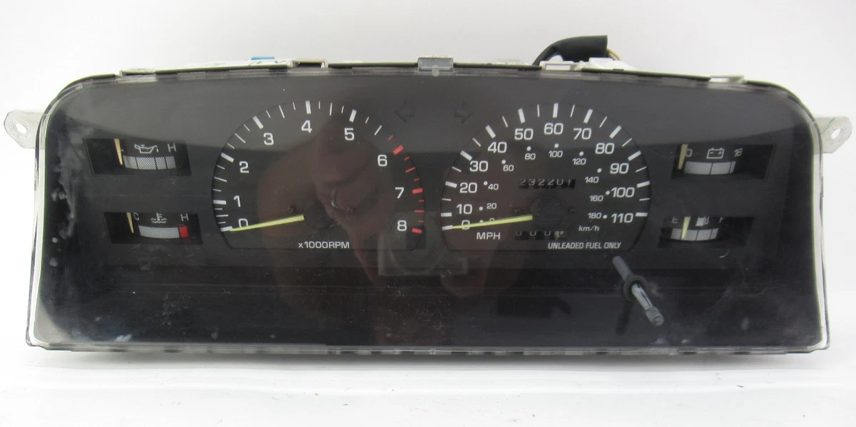 Speed Daddy Black Dash Gauge Cluster Instrument Panel Bezel For 89-95 Toyota Pickup Truck