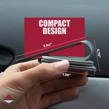 Leather Sunglasses Clip for Car Visor-Magnetic Sunglasses Holder and Ticket C...