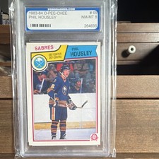 1983-84 O-Pee-Chee Phil Housley #65 Buffalo Sabres NM-MT 8 PGS NHL Card