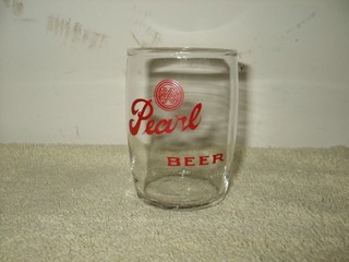 Vintage Pearl Beer Barrel Drinking Glass Very nice!