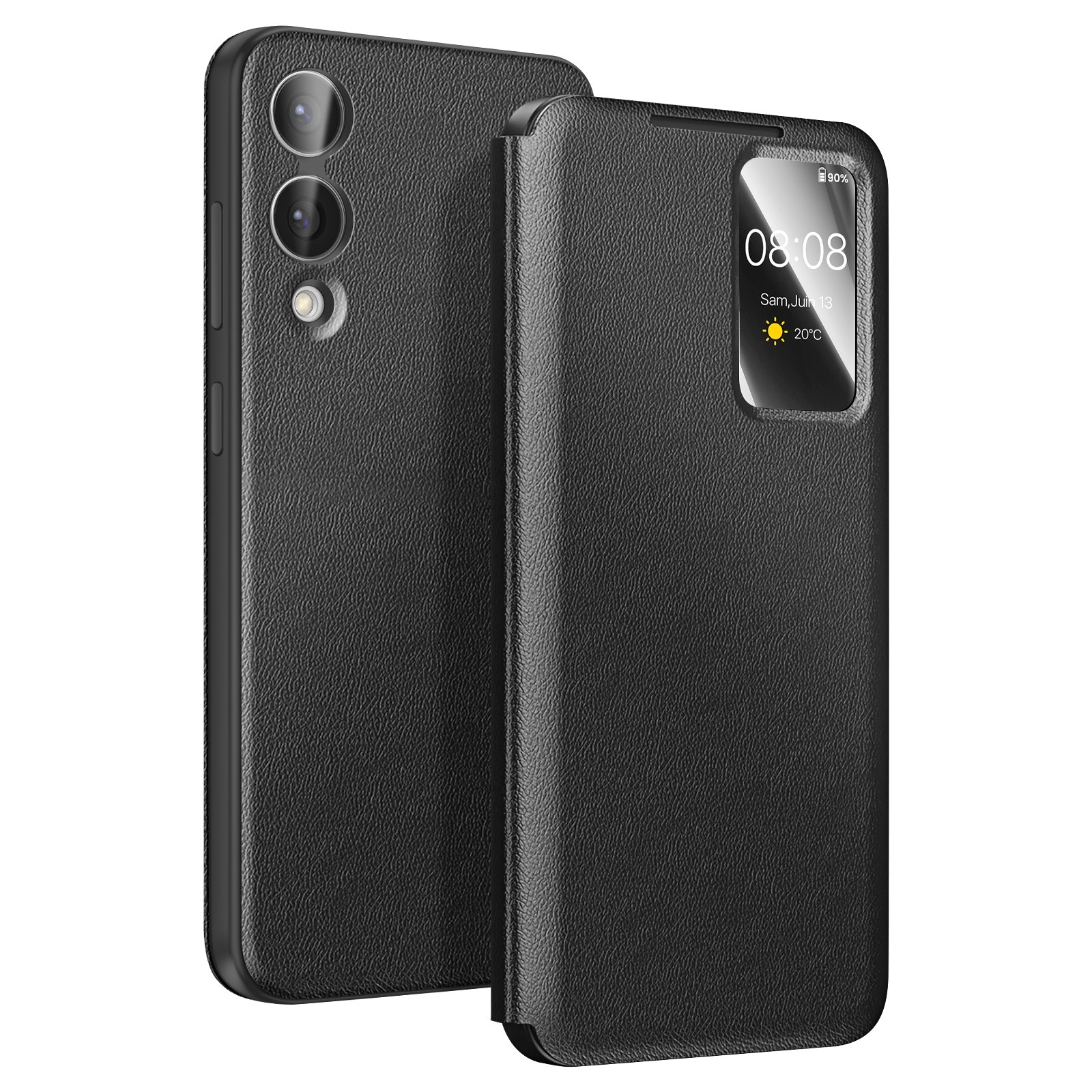 Étui Galaxy S25 Edge Avizar Noir en Finition Haute Précision Slim