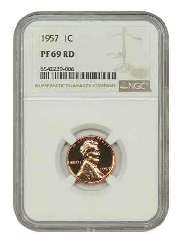 1957 1C NGC PR69RD - Lincoln Cent (Wheat Reverse)
