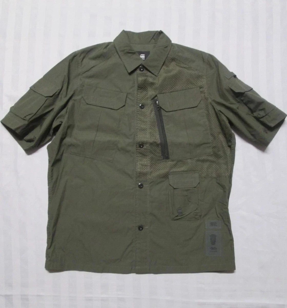 G-Star Short Sleeve Button-Up Casual Button-Down Shirts for Men