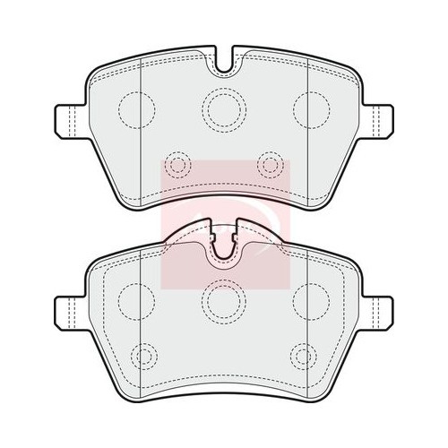 Mini Paceman R61 2012-2016 BremsbeläGe Vorne (R90) Apec PAD1577-image