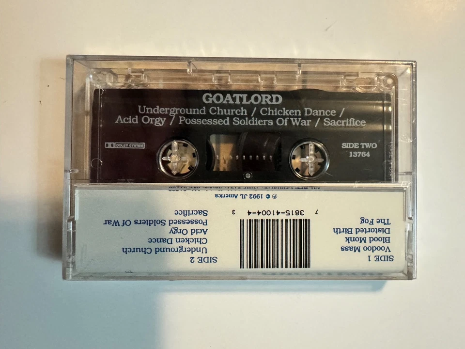 Goatlord Death Metal Cassette 1991 JL America SEALED NEW - Image 2 of 4