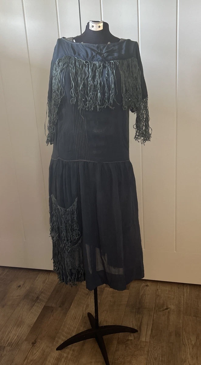 Gray Vintage Dresses 1920s Decade for sale | eBay Gray Vintage Dresses 1920s Decade for sale | eBay