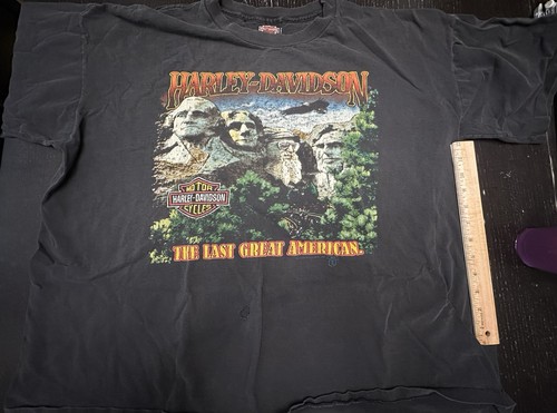 Vintage 1992 Harley Davidson Black Hills Rapid City Shirt XXL Mount Rushmore USA