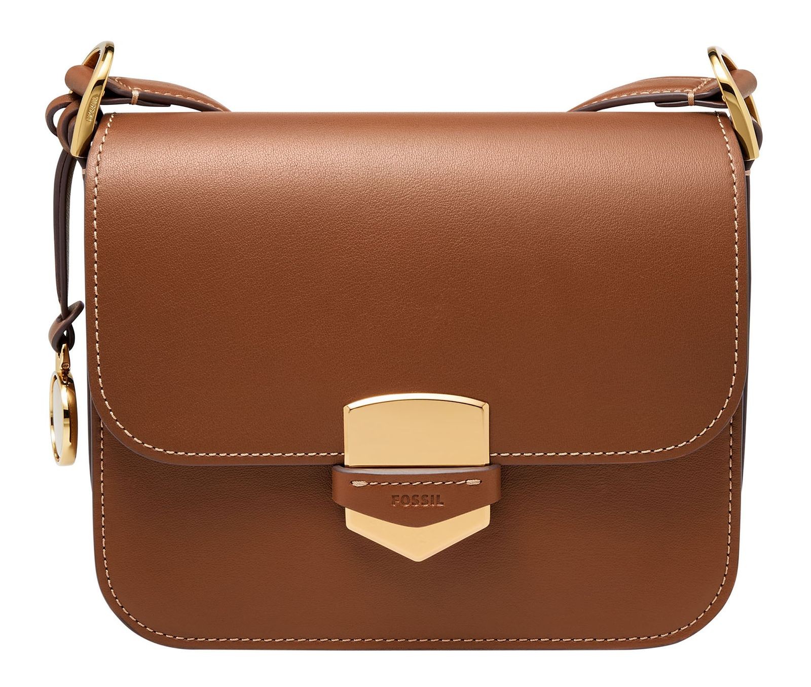 FOSSIL cross body bag Lennox Flap Crossbody Brown