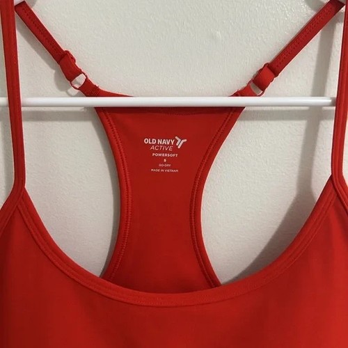 Old Navy Red Sleeveless PowerSoft Performance Racer-Back Mini Swing Dress Small - Picture 3 of 4