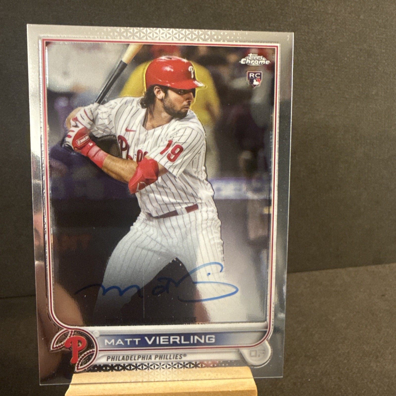 MATT VIERLING 2022 Topps Chrome RC Auto #RA-MV PHILADELPHIA PHILLIES