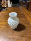 Vintage Milk Glass—E.O. Brody Hobnail Bud Vase