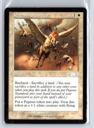 (4X) Pegasus Stampede Exodus Uncommon – MTG Magic the Gathering Card - Picture 7 of 11
