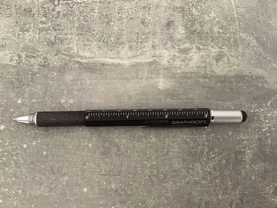 Kugelschreiber GRAPHISOFT 7 In 1 T-PEN,2 Schraubendreher,Wasserwaage,Kuli,Lineal